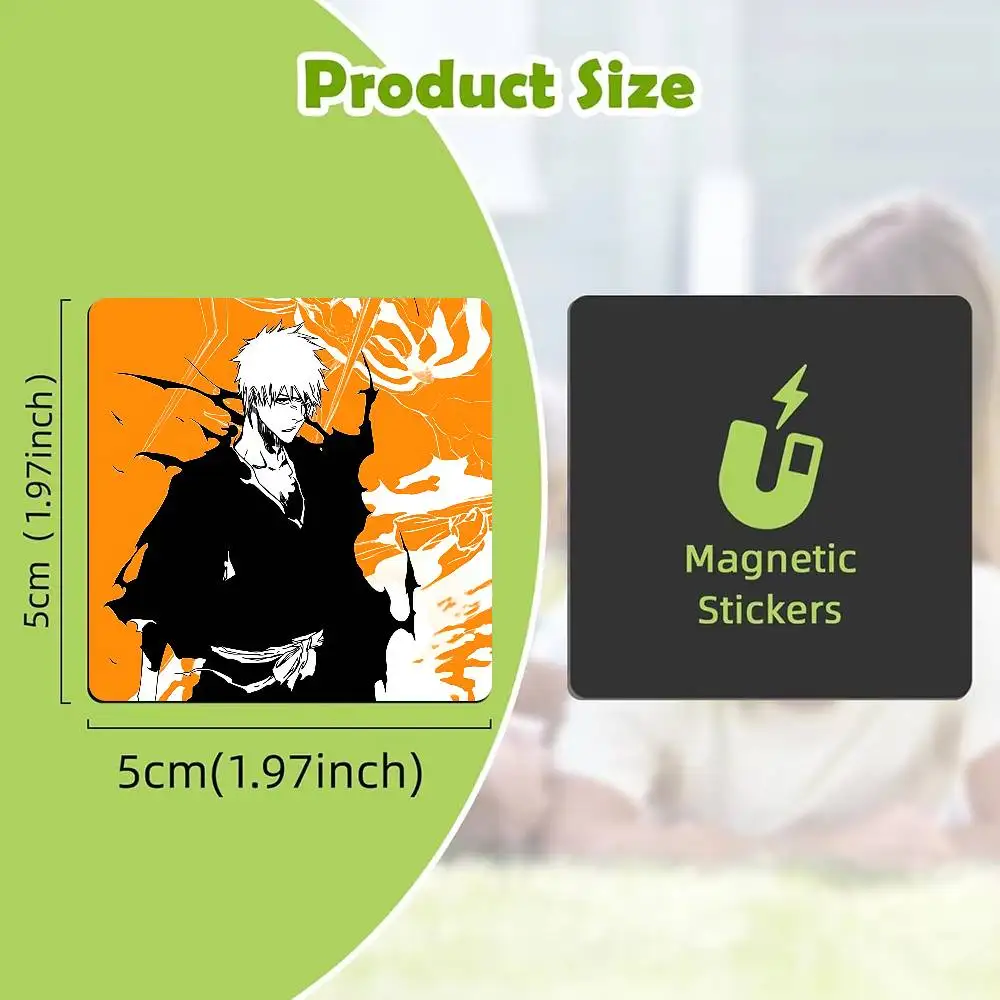 Anime K-Kurosaki Ichigo Refrigerator Magnet Creative Kitchen Home Decoration Soft Magnetic Decor Festival Gifts Multi Scene Use