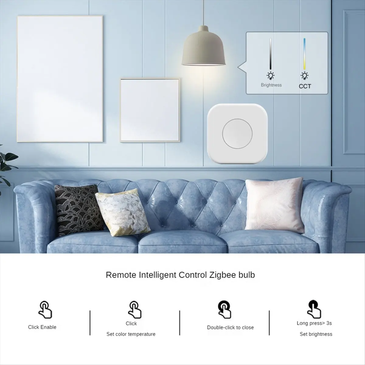 

2 кнопки Tuya ZigBee, умный домашний переключатель сцен, многосценная связь, беспроводной пульт дистанционного управления, интеллектуальный с шлюзом Zigbee