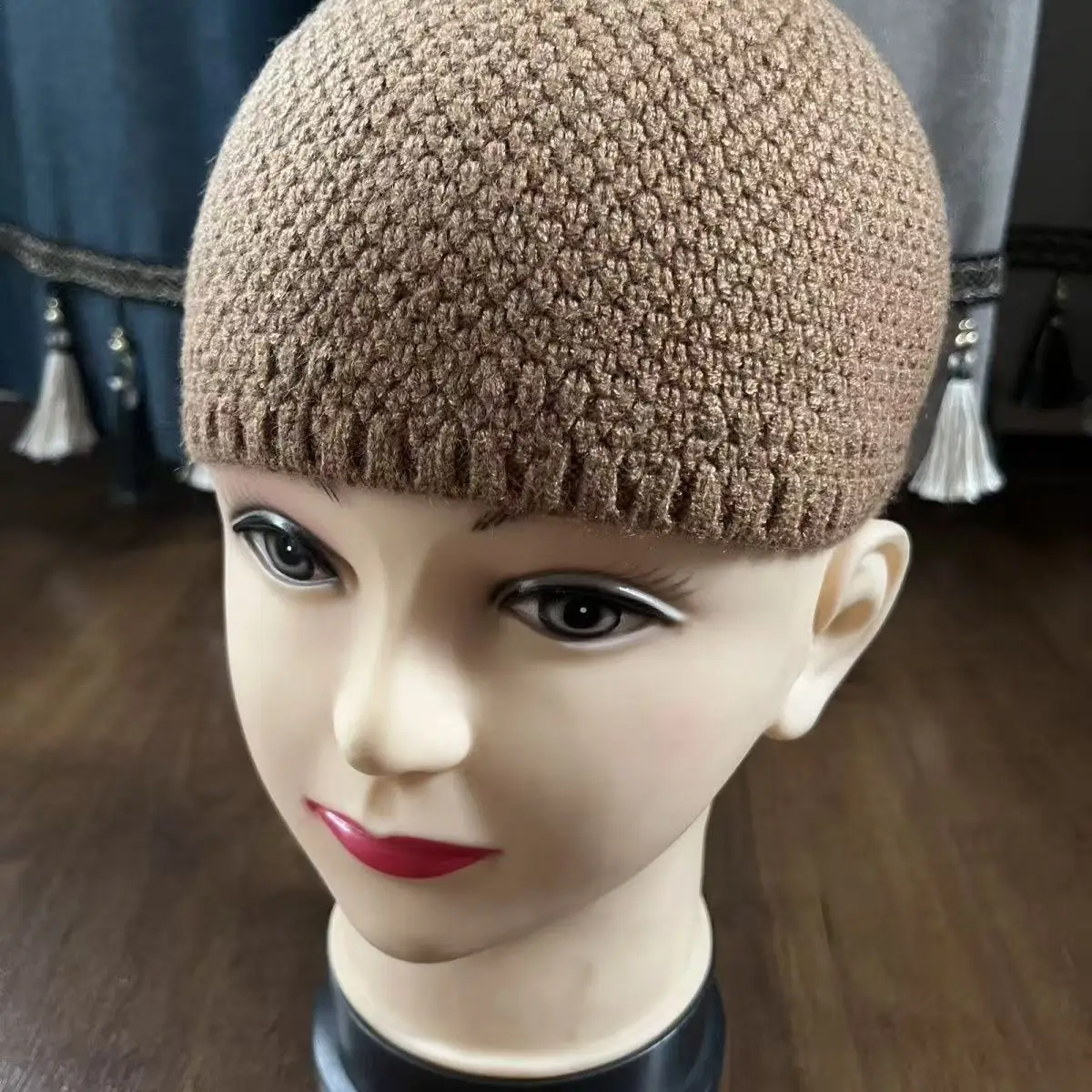 Muslim Caps For Men Colthing Crochet Knit Hat Turkey Kufi Islamic Kippah Jewish Turban White Cotton Mesh 0711
