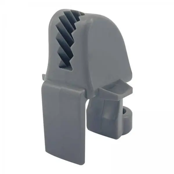 Gray Pontoon Boat Fender Clips Square Rail Nylon Fender Hanger Accessory for Boating Sailing and Dock Protection