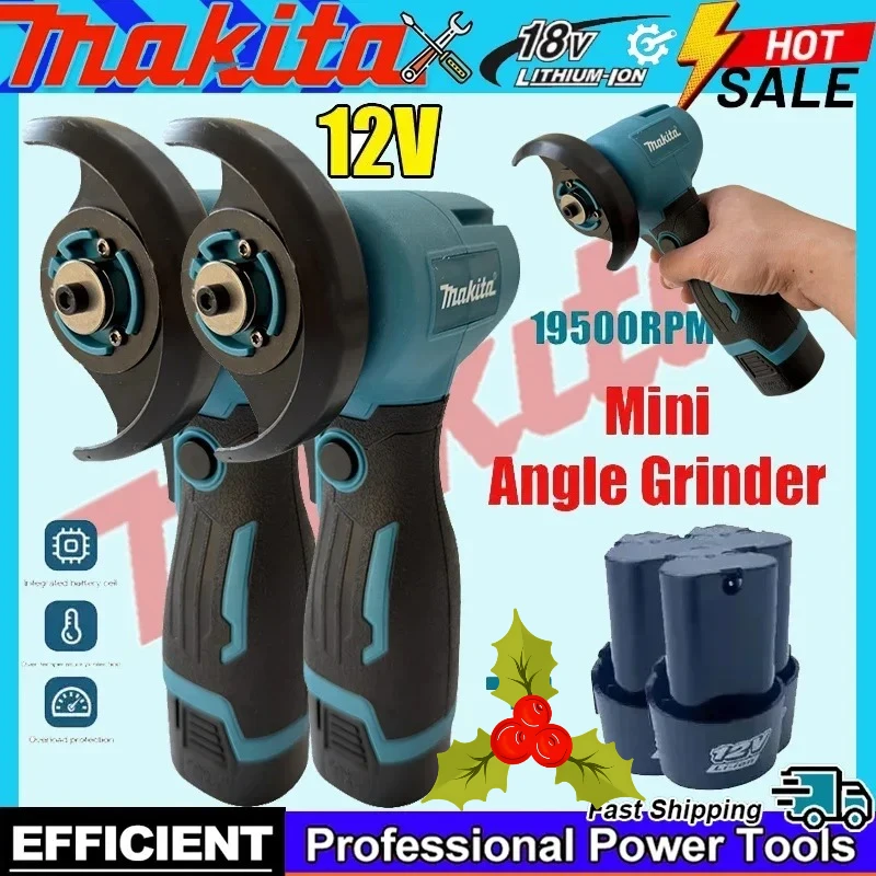 

Портативная компактная полировальная машина Makita, электроинструмент для дома и DIY, 12В, для металла и дерева, беспроводная угловая шлифовальная машина