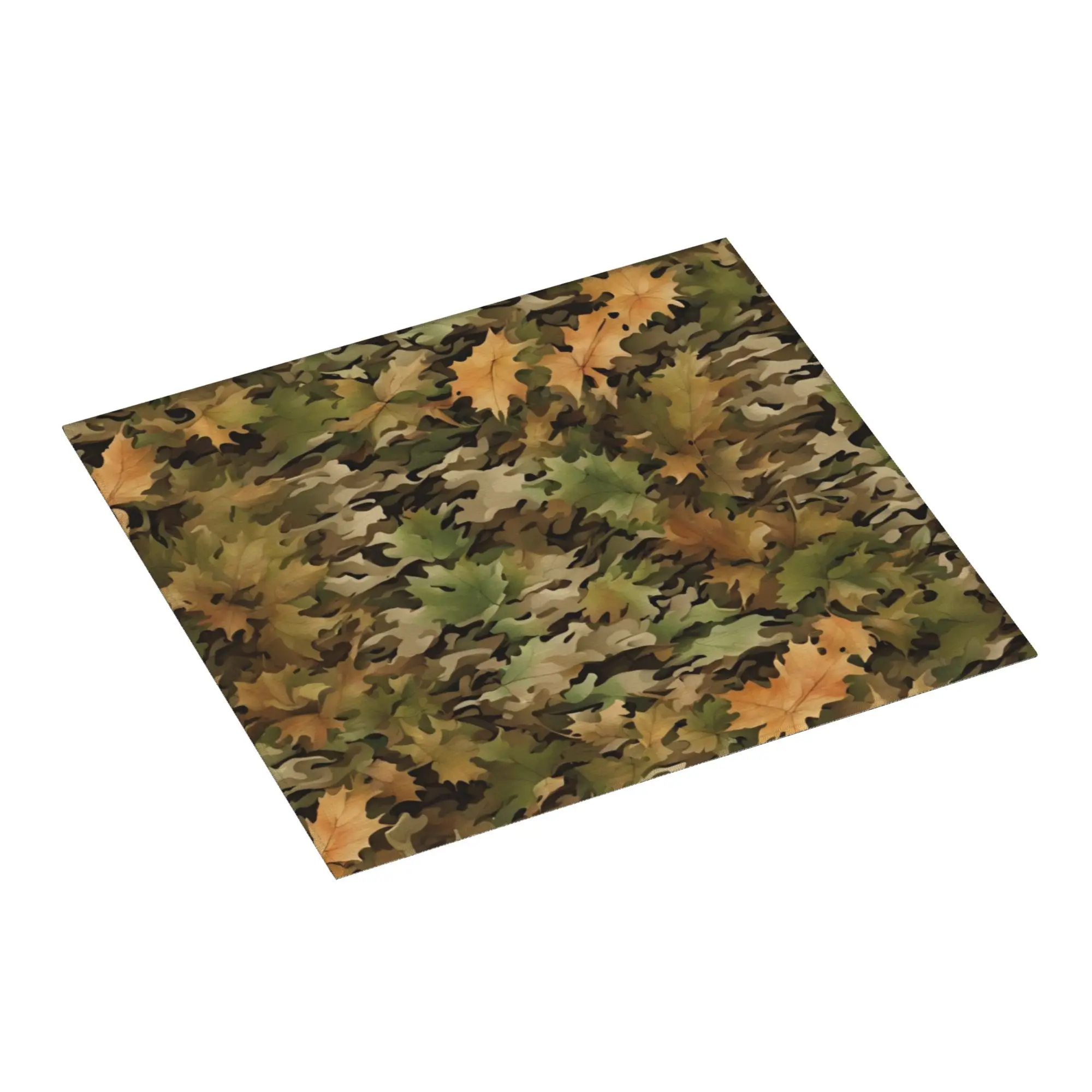Autumn Forest Camouflage Non‑Slip Waterproof Absorbent Barware Tableware Oil Proof Hunters Camo  Bathroom Drying Mat For Kitchen