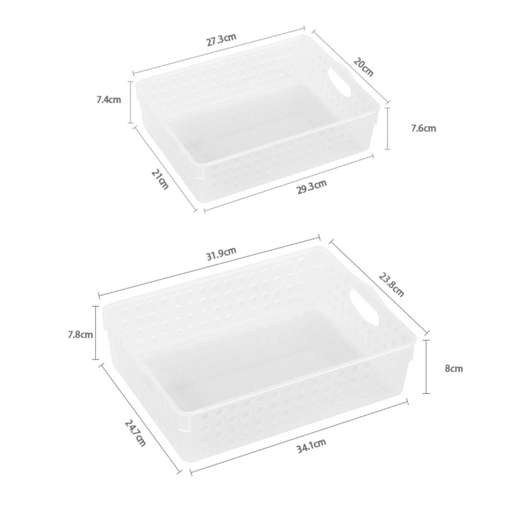 File Storage Basket Plastic Desktop Hollow Out Solid Color White Large Size Office Organizer Document Holder File Kep Paper