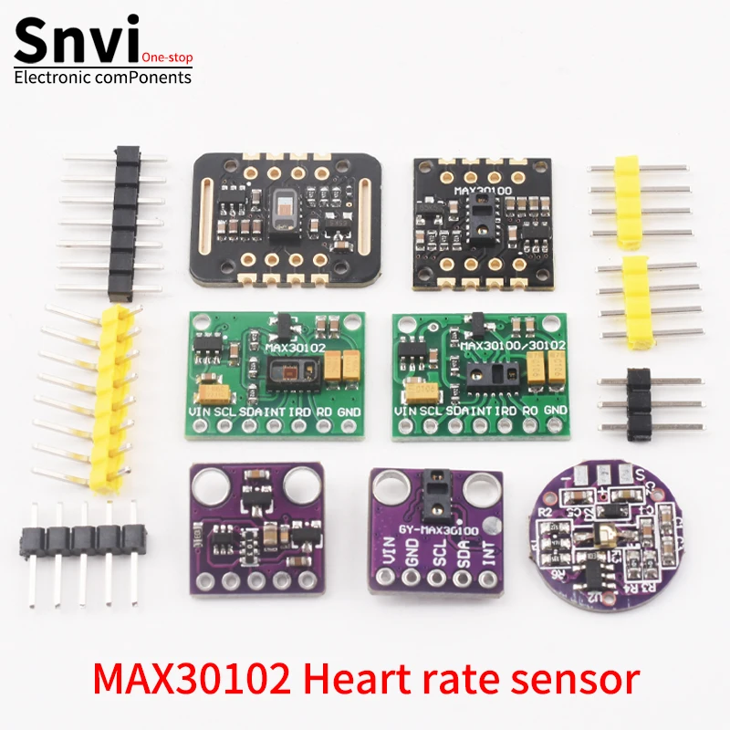 Snvi MAX30102 MAX30100 Heart rate Sensor Module Puls detection Blood oxygen concentration test For Arduino Ultra-Low Power