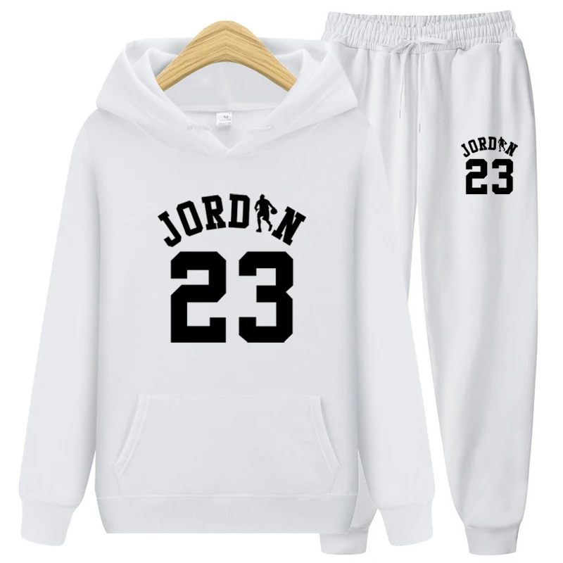 

2024 High Quality Men's Suit Letter Print Fashion Casual Tracksuit 2 Piece Brushed Hoodie Pullover Sports Sweatshirt Jogging Set