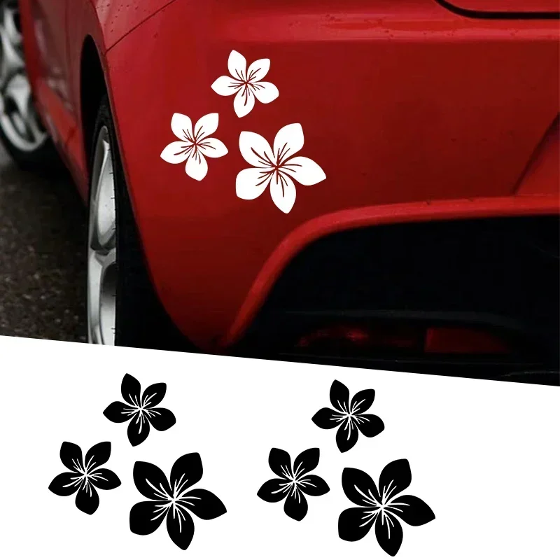 

Various Colors Pretty Flower Graphics Car Stickers for Rear Window Cover Scratches on Auto Bumper Body Helmet Blossom Decal