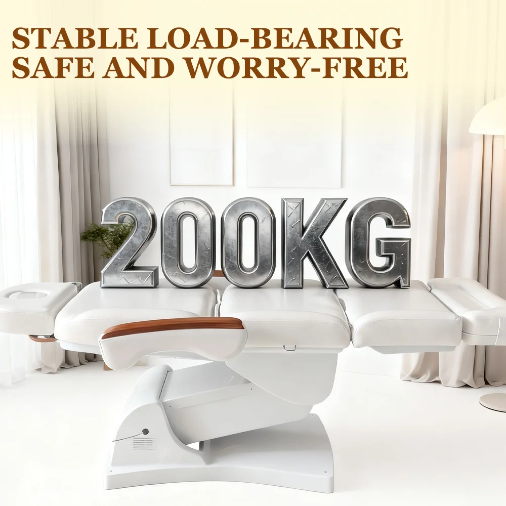 سرير التجميل الكهربائي التلقائي العلاج الطبيعي كرسي الوشم قابل للتعديل رفع كراسي التجميل المريحة سرير التدليك #4