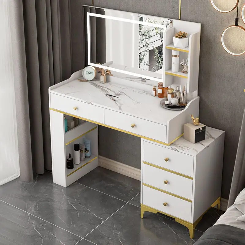 Nordic Container Dressing Table Mirror Chair Organizer Multifunctional Dressing Table Furniture Penteadeira Sofa For Living Room