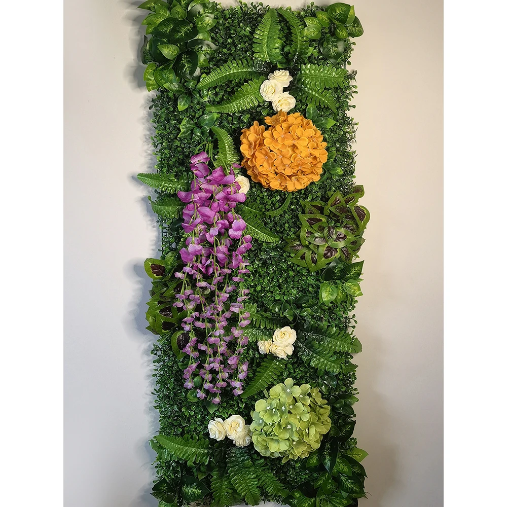 120cm * 40cm Hochzeits feier Haupt dekoration künstliche Pflanze Rasen Panel Wand für Wohnzimmer Hintergrund Spleißen dekorativ – Detail 8