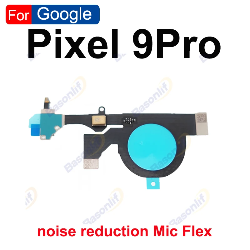 Basonlif For Google Pixel 9 9Pro Noise Reduction Mic Microphone Flash Light Sensor Flex Cable Replacement Parts