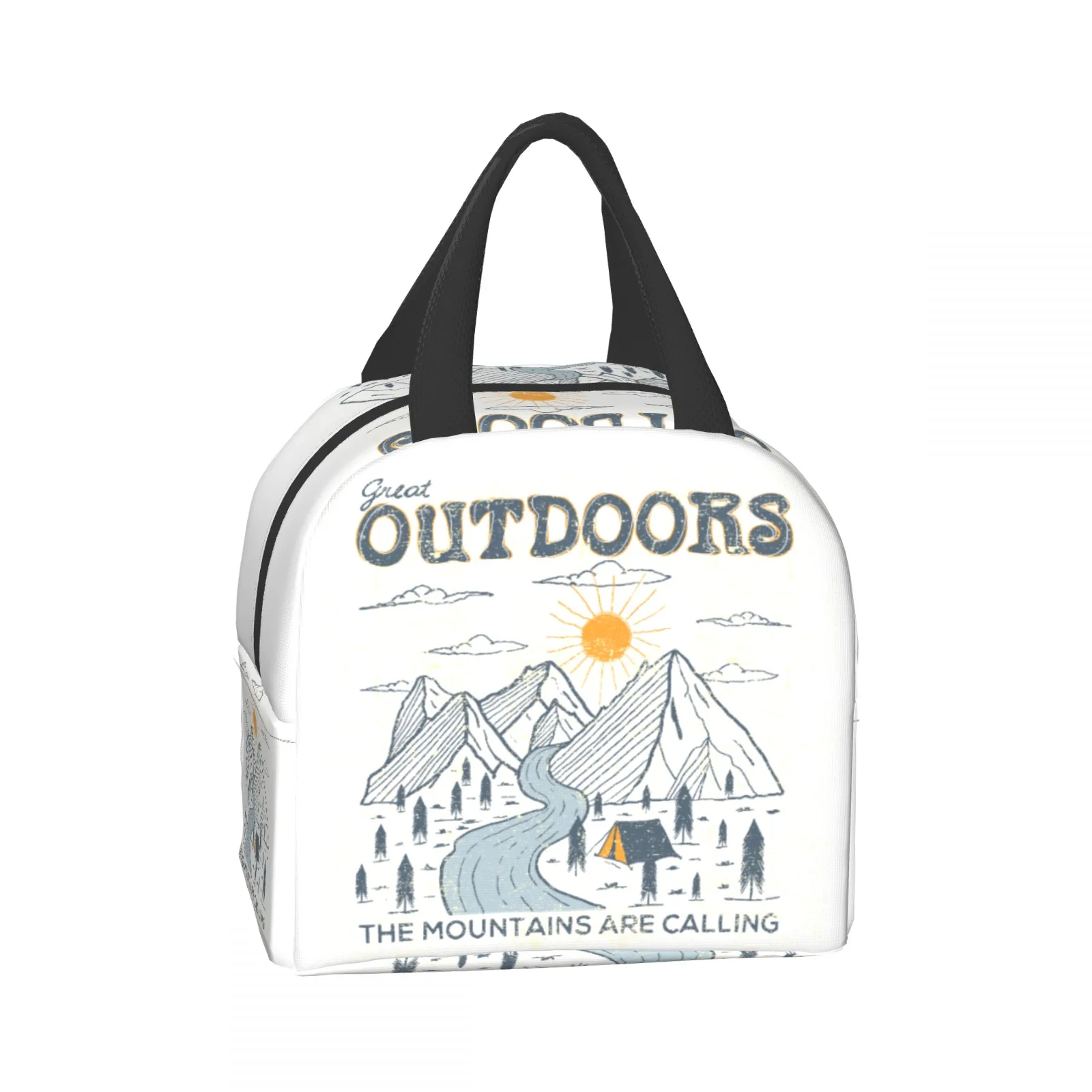 

Сумка для обеда Adventure Ourdoors для женщин и мужчин, термоизолированные коробки для завтрака для взрослых, офиса, детей, сумка для ноутбука «Снова в школу»