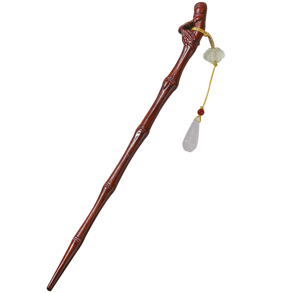 

Chinese Style Retro Hairpins U Shape Tassel Jade Accessories for Girls Sticks Buns Women Chopsticks Wooden Smooth Edges Easy to