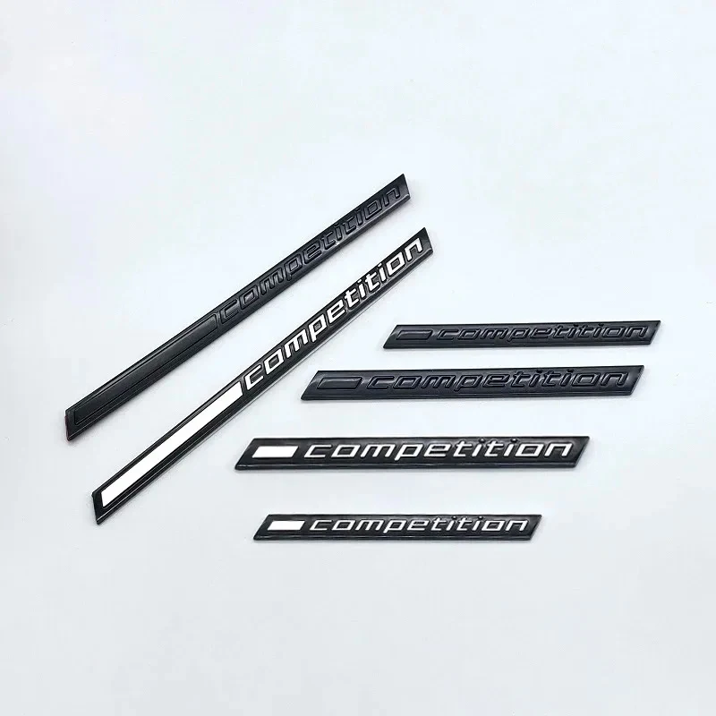 Chrome Silver Black COMPETITION Emblem For Thunder Edition M1 M2 M3 M4 M5 M6 M7 M8 X3M X4M X5M X6M Car Trunk Logo Badge Sticker