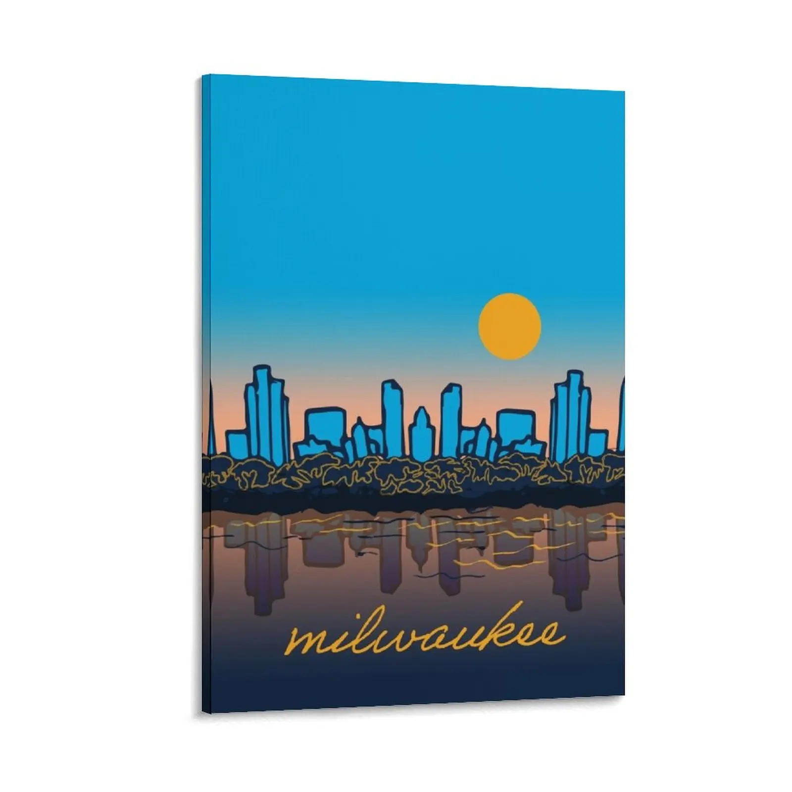 

Milwaukee Skyline Canvas Painting accessories for home decor