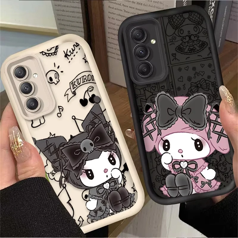 Sanrio Kuromi Mymelody Cartoon Phone Case For Samsung Galaxy A14 A15 S21 S22 S23 S24 S25 FE Plus Ultra A25 A35 A52 A53 A54 A55 - náhled 2