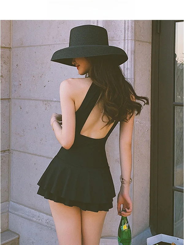 

Сексуальный цельный купальник, консервативный, скрывающий живот, в стиле бикини, для горячих источников, женский, модный