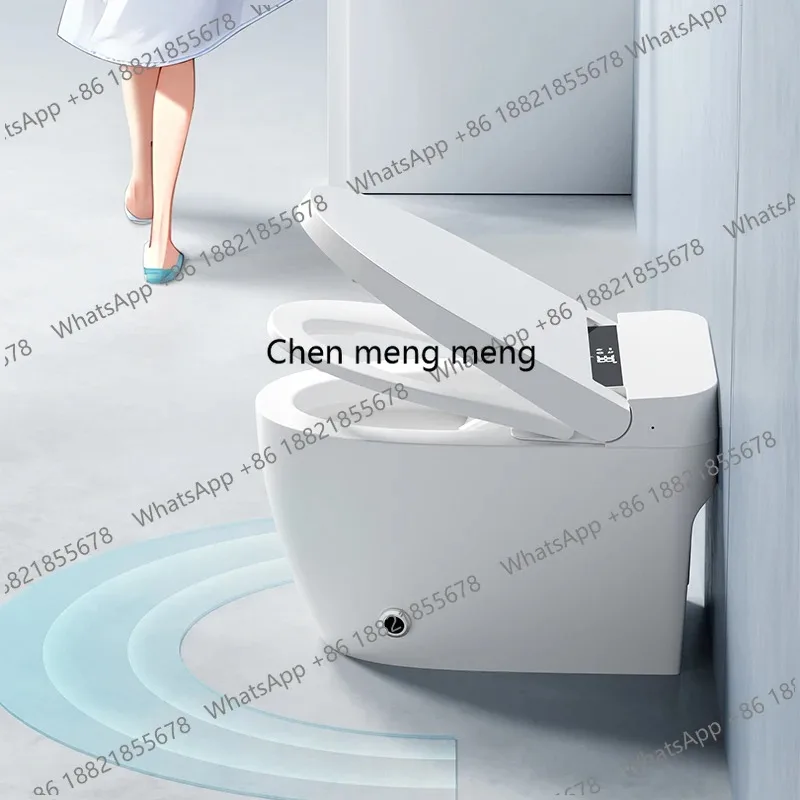 E136  Hot Selling Autometic Open Smart Toilet Easy to Use with Round Bowl Shape and Included Remote Control Floor Mounted