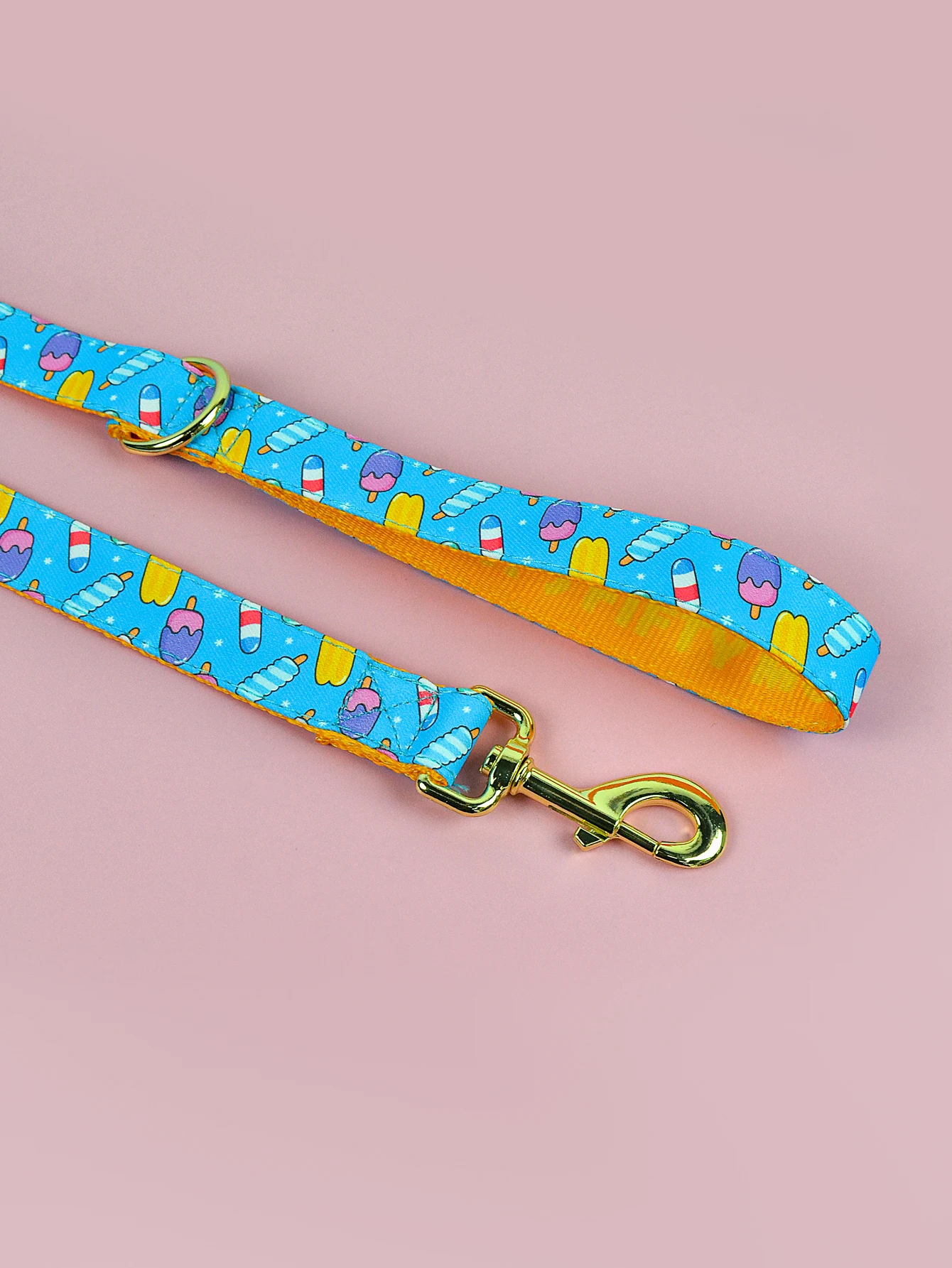 1 Pcs Summer Lovely Pet Traction Rope Double-Sided Printing Pet Dog And Cat Holiday Gift Leash