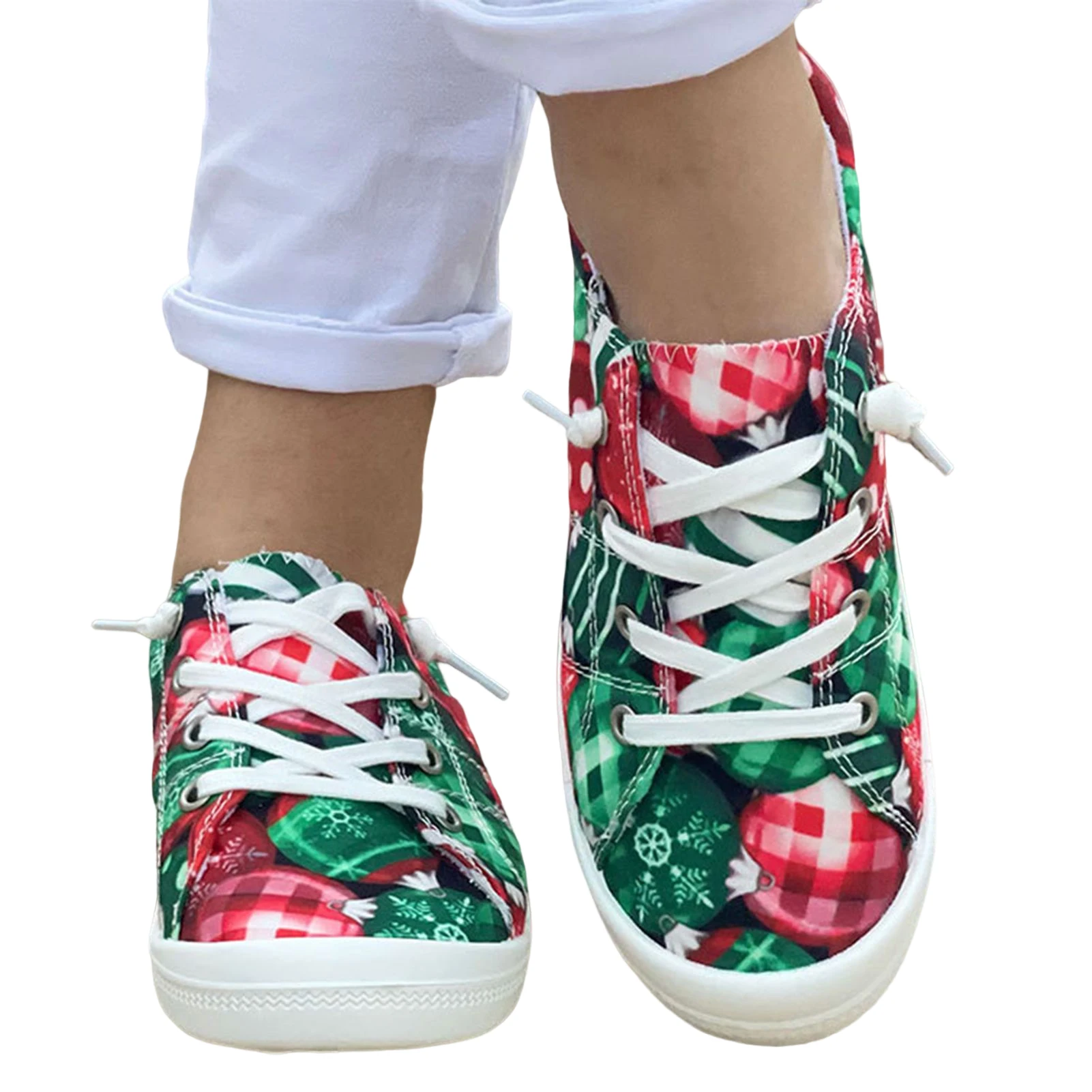 

Women Oversize Canvas Sneaker Odor-proof and Shock-absorbing Suitable for Camping Indoor Walking