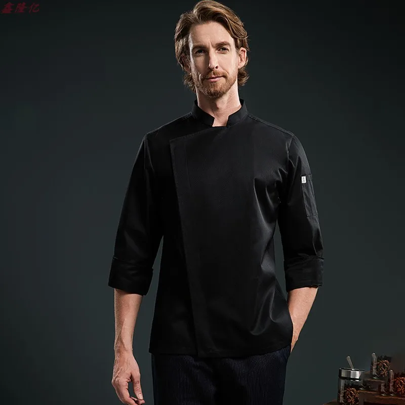 كعكة متجر الغربية مطعم ستيك هاوس المطبخ العمل موحدة طويلة الأكمام تقديم الطعام إناء/ قدر مطعم فندق الخريف الشيف موحدة f