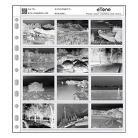 30/50/100 Uds eTone 120 bolsas de película negativa páginas de almacenamiento sin ácido conservantes de película en blanco y negro hoja de almacenamiento de archivo con álbum