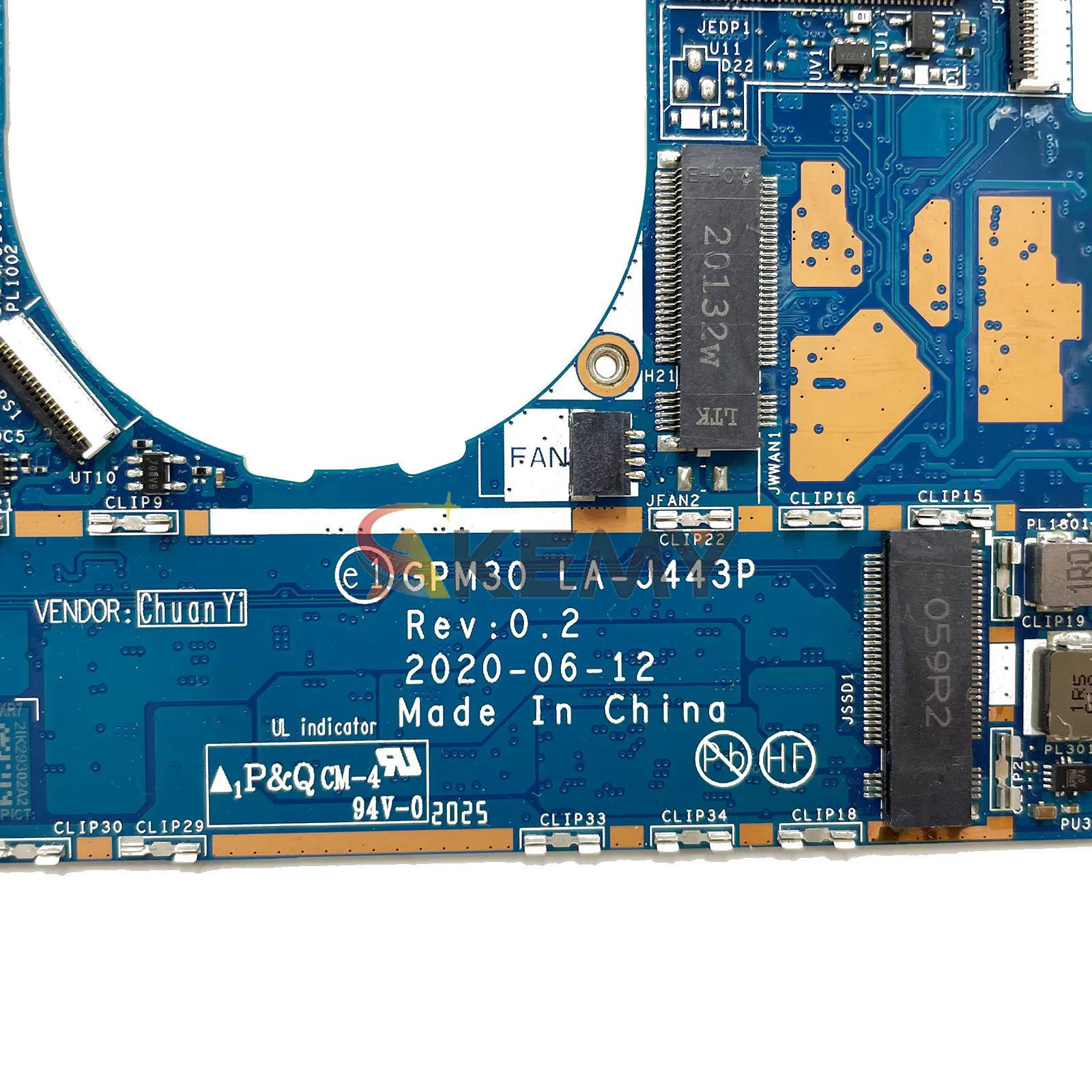 LA-J443P Per HP EliteBook X360 1030 G8 1040 G8 Scheda Madre Del Computer Portatile M46738-601 M45832-601 Con i5 i7 11th Gen CPU 16GB di RAM