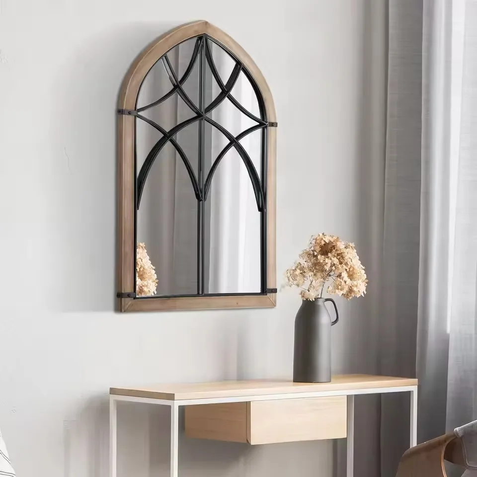 ¿Qué estilo de decoración combina mejor con un espejo de madera?