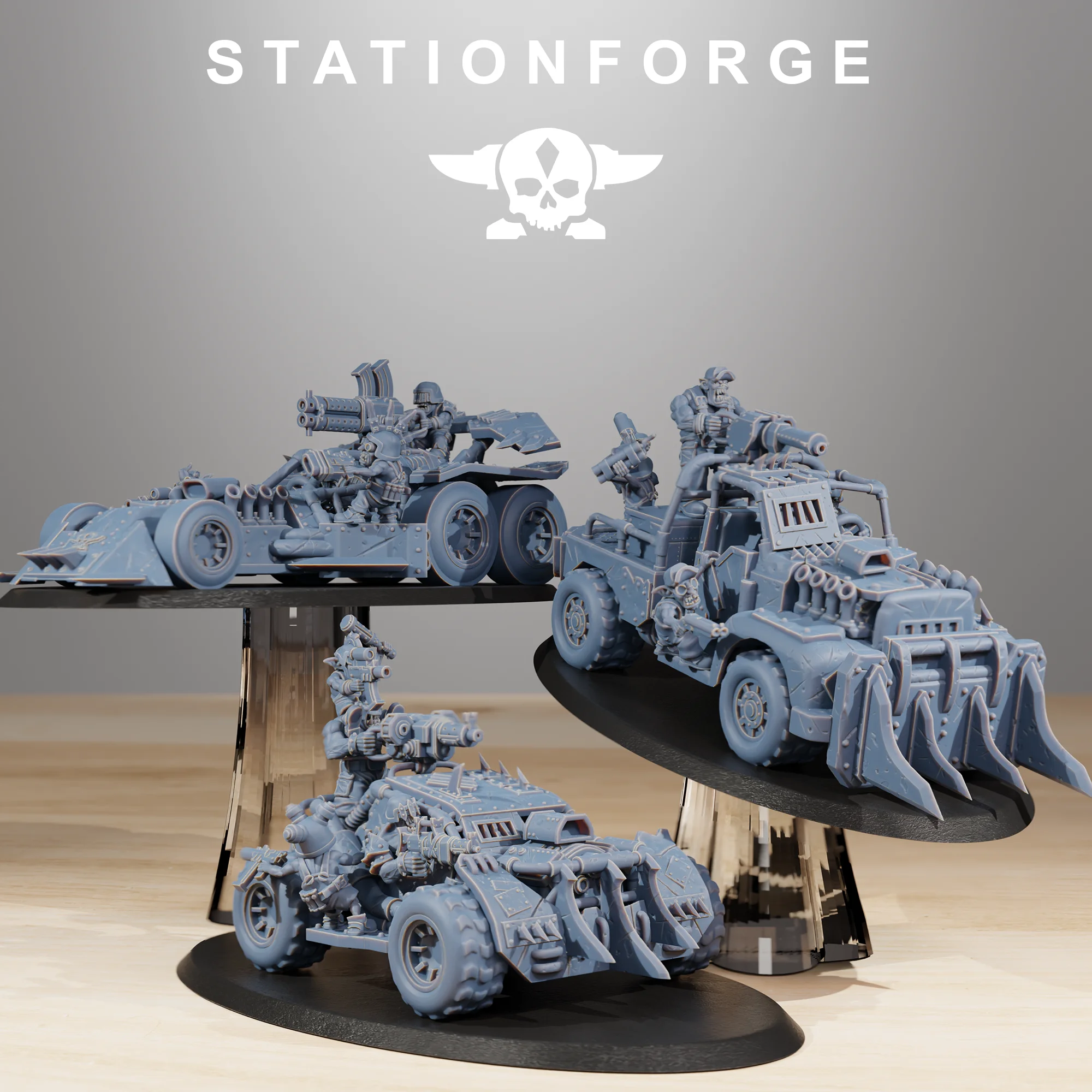 Orkaz Speedsters-ABS Resin Material-Tabletop Wargame Accessories-Collectibles and Ornaments