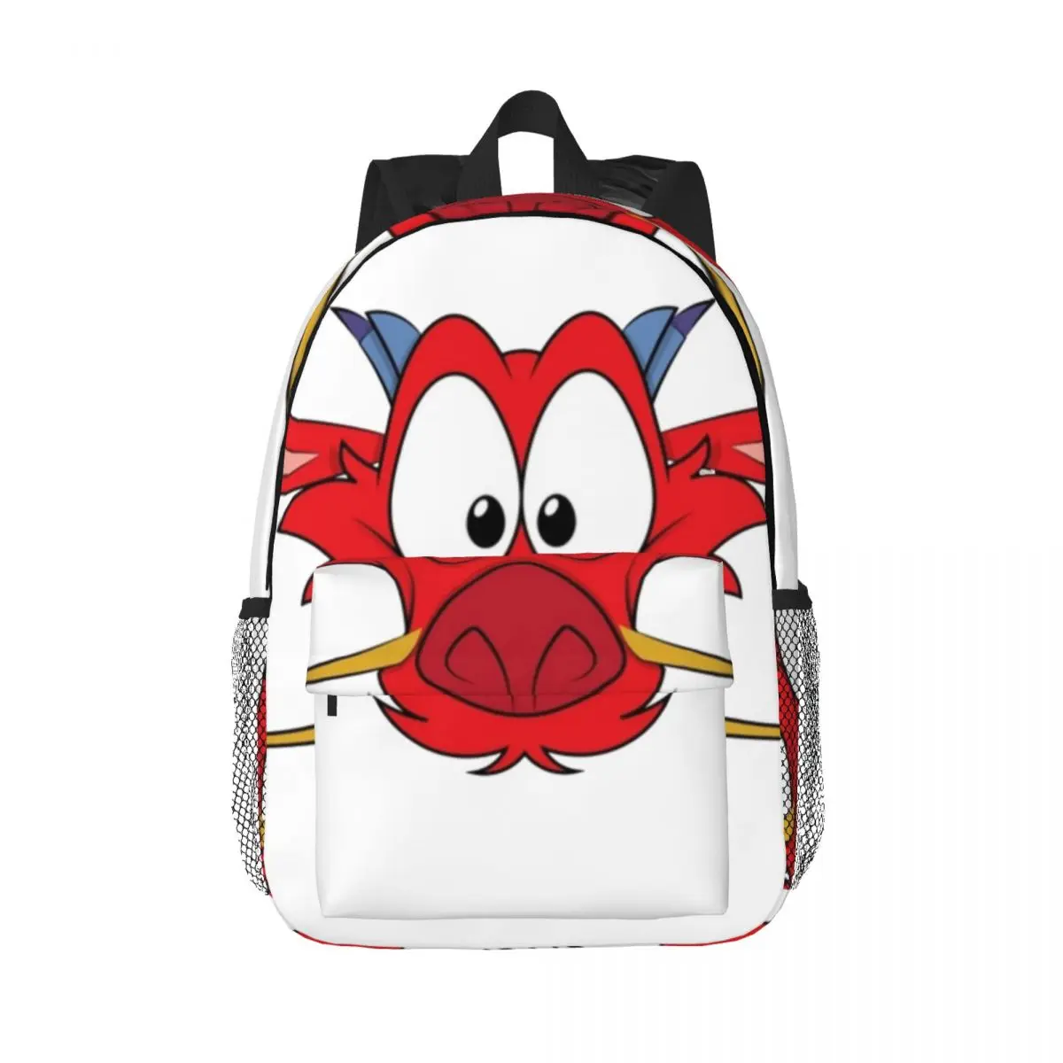 Mushu From Mulan (4) Backpacks Boys Girls Bookbag Fashion Students School Bags Laptop Rucksack Shoulder Bag Large Capacity