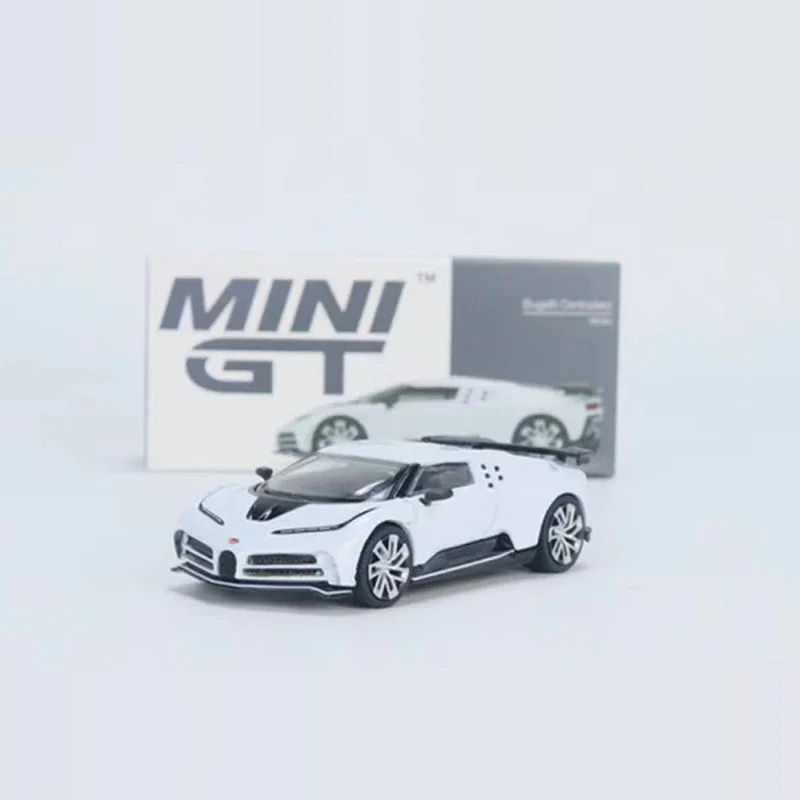 Minigt 1:64โมเดลรถ centodieci แบบสปอร์ตหล่อโลหะอัลลอยจอแสดง #337 LHD สีขาว