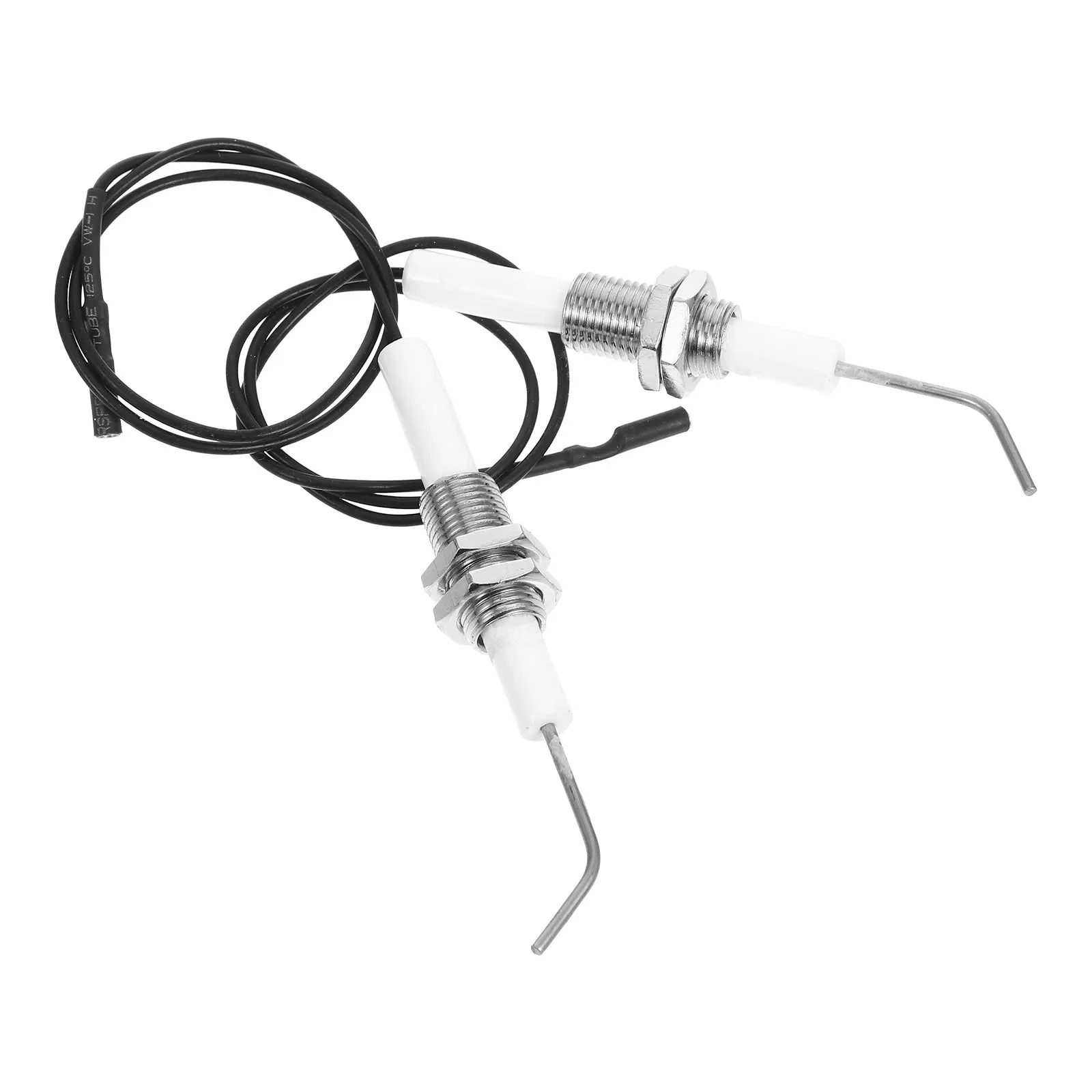 2Pcs Grill Igniter Replacement Needle Compatible with Bbq Gas Stoves Fireplaces Burners Strong Ceramic Build Efficient Ignition