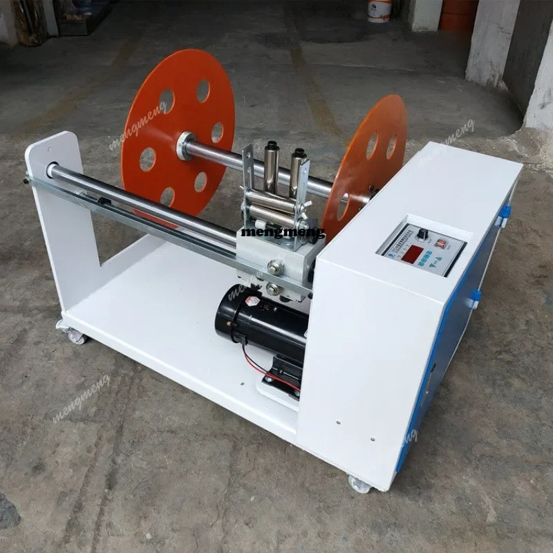 New arrive 500mm Diameter Mask Edge Winder Meltblown Non-Woven Curling Side Strip Rewinder Blown Film Bag Making Equipment