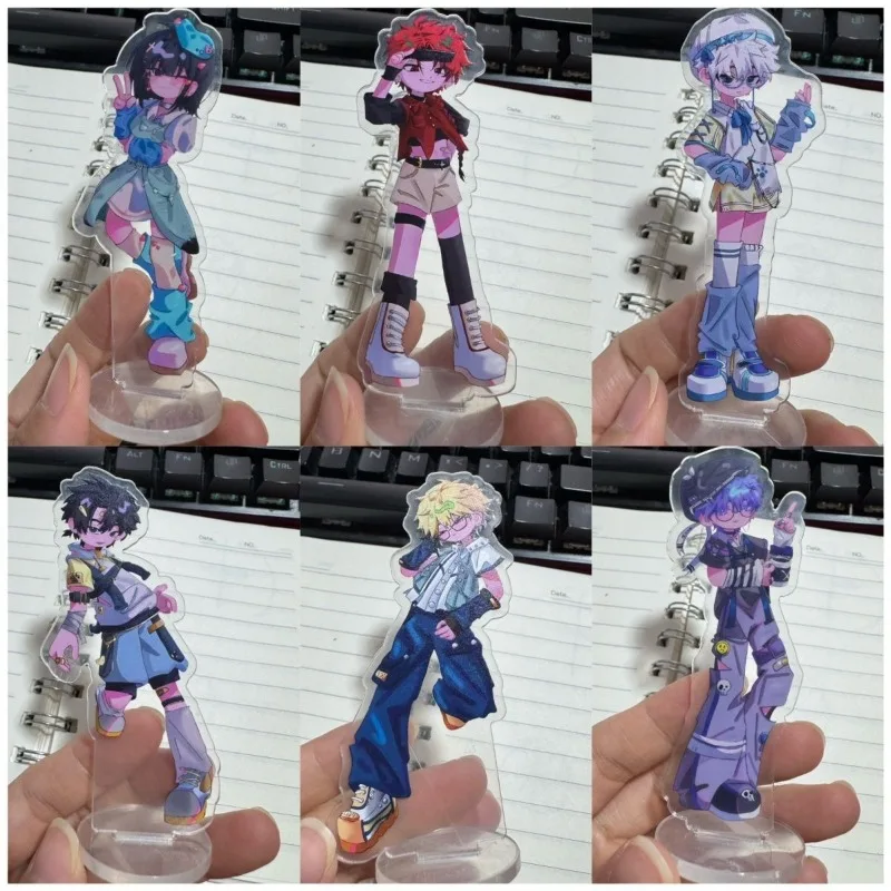 أنيمي رابط انقر الاكريليك حامل شي غوانغ داي لي رن شخصيات كرتونية حامل نموذج لوحة زخارف مكتب الدائمة علامة مروحة هدية حلية