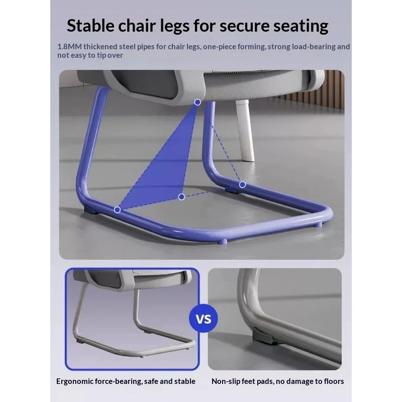 Office Chair Ergonomic Mesh Back Adjustable Lumbar Support Headrest Reclining Swivel Desk Chair Home Gaming Chair Cadeiras