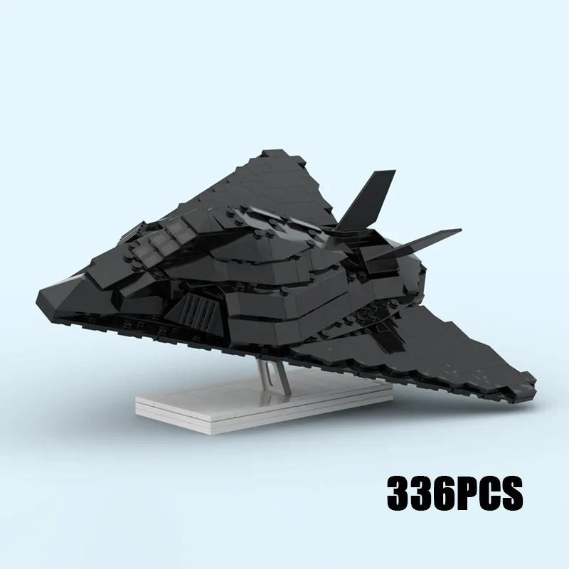 

Military Series Moc Building Blocks F-117 Nighthawk Model Technology Fighter Bricks DIY Assembly Jet Aircraft Toys Child Gifts