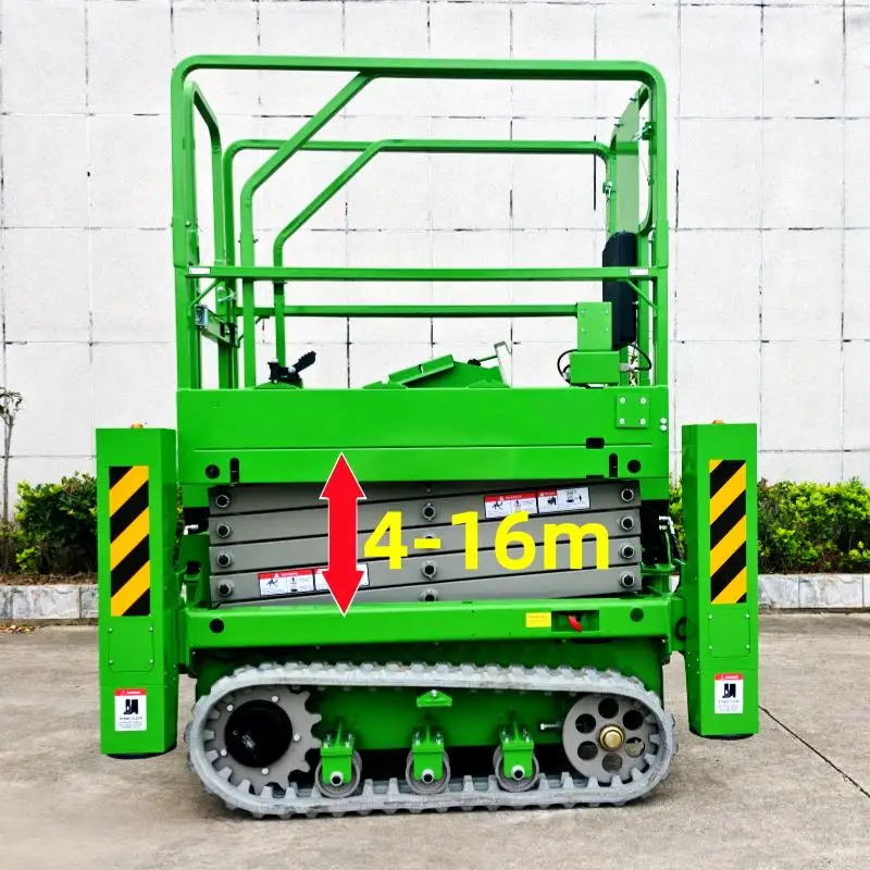 Large Load Hand-Moved Push Aerial Mobile 6-18 M Electric Mobile Scissor Lift For Sale