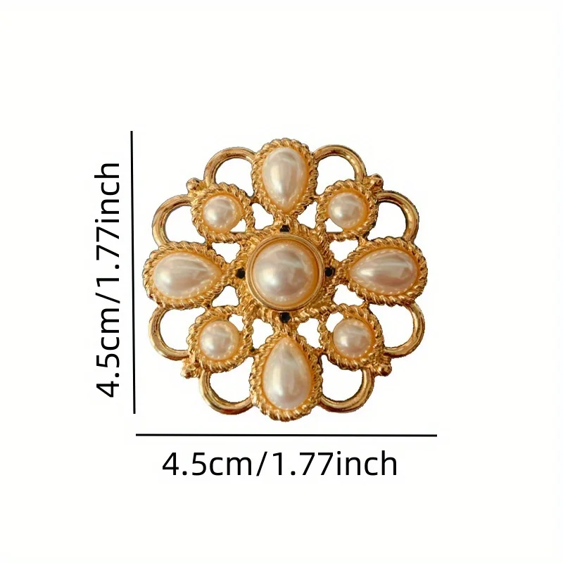 Elegant Brooch Pearl Corsage Small Fragrant Wind Western Antique Brooch Female Versatile Coat Pin