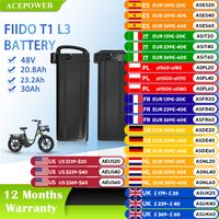 For Fiido T1 Heybike Explore Vivi Z8 Wallke H6 Engwe O14 Battery Ebike Battery 48V 20.8Ah 30Ah Folding Electric Bike Batteries