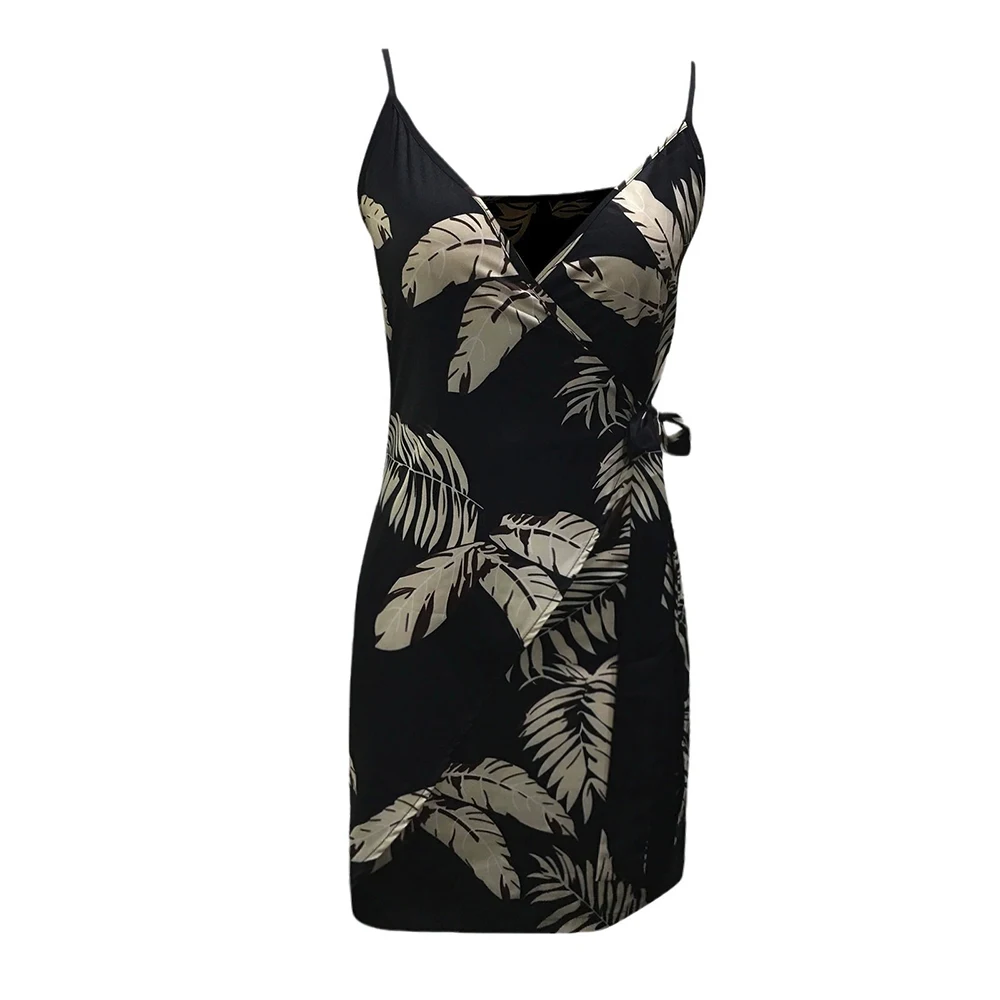 Dresses Summer Casual Fashion Floral Sleeveless V-Neck Mini Vacation Cami Dresses For Women