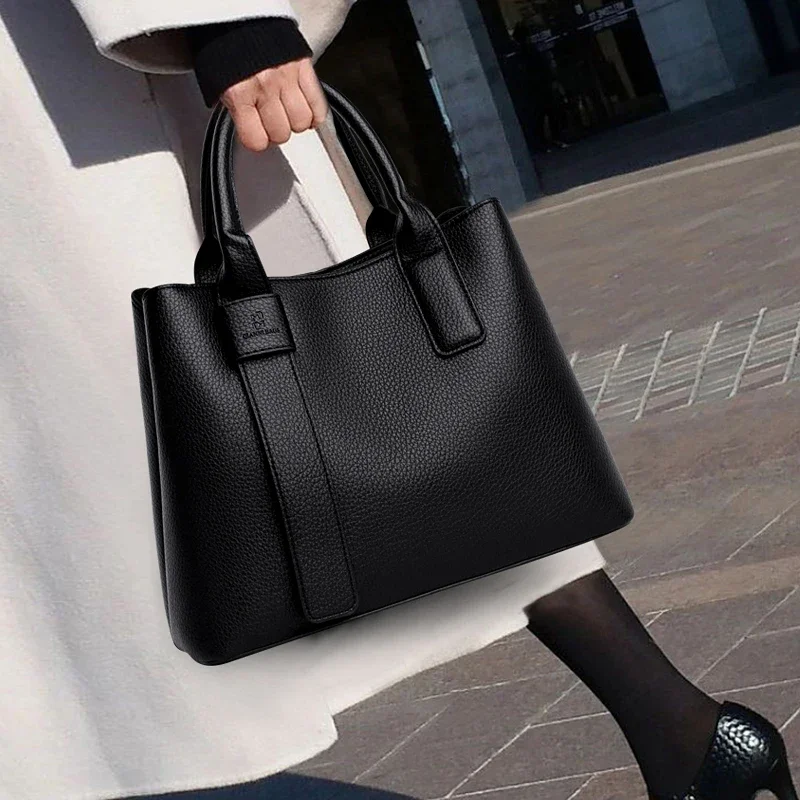 YOUDEYISI Business Handbags For Women Luxury Designer Handbag Pure Color Big Capacity Shoulder Bags Branded Top-handle Tote