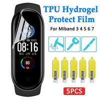 1/3/5pcs Screen Protector For Xiaomi Mi Band 7 6 5 4 3 TPU Hydrogel Protective Soft Film Covering Full Screen Protector