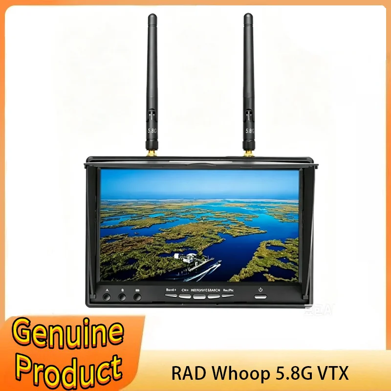 

7Inch 5.8G FPV Monitor W/DVR LCD5802D 40Channel AutoScan Diversity Antenna System SunlightReadable Screen Portable Field Station
