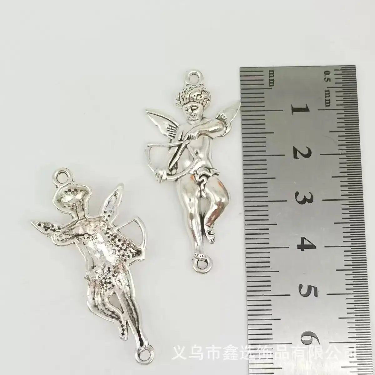 8pcs Cupid Angel Wings Pendant, Eros Charm, Angel Charms, DIY Jewelry Connectors Charm，Woman Gift Handmade 45*21mm A1463