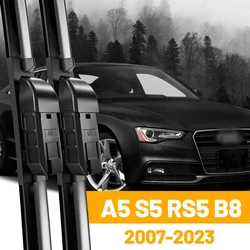 Car Front Wiper Blades Windscreen for Audi A5 S5 RS5 B8 2007-2023 8T 8F 8W6 SLine 2018 2010 2011 2020 2008 2012 2009 Windshield