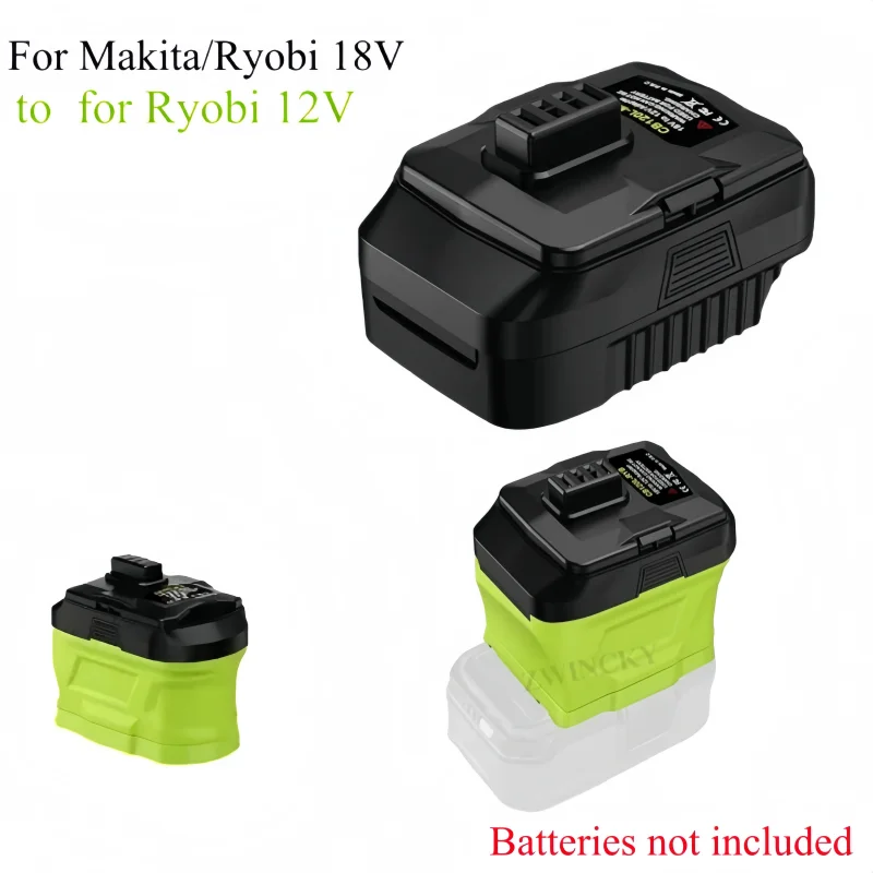 

Лидер продаж, преобразователь адаптера для литиевой батареи Makita/Ryobi 18 В, можно преобразовать в электроинструменты с литиевой батареей Ryobi 12 В.