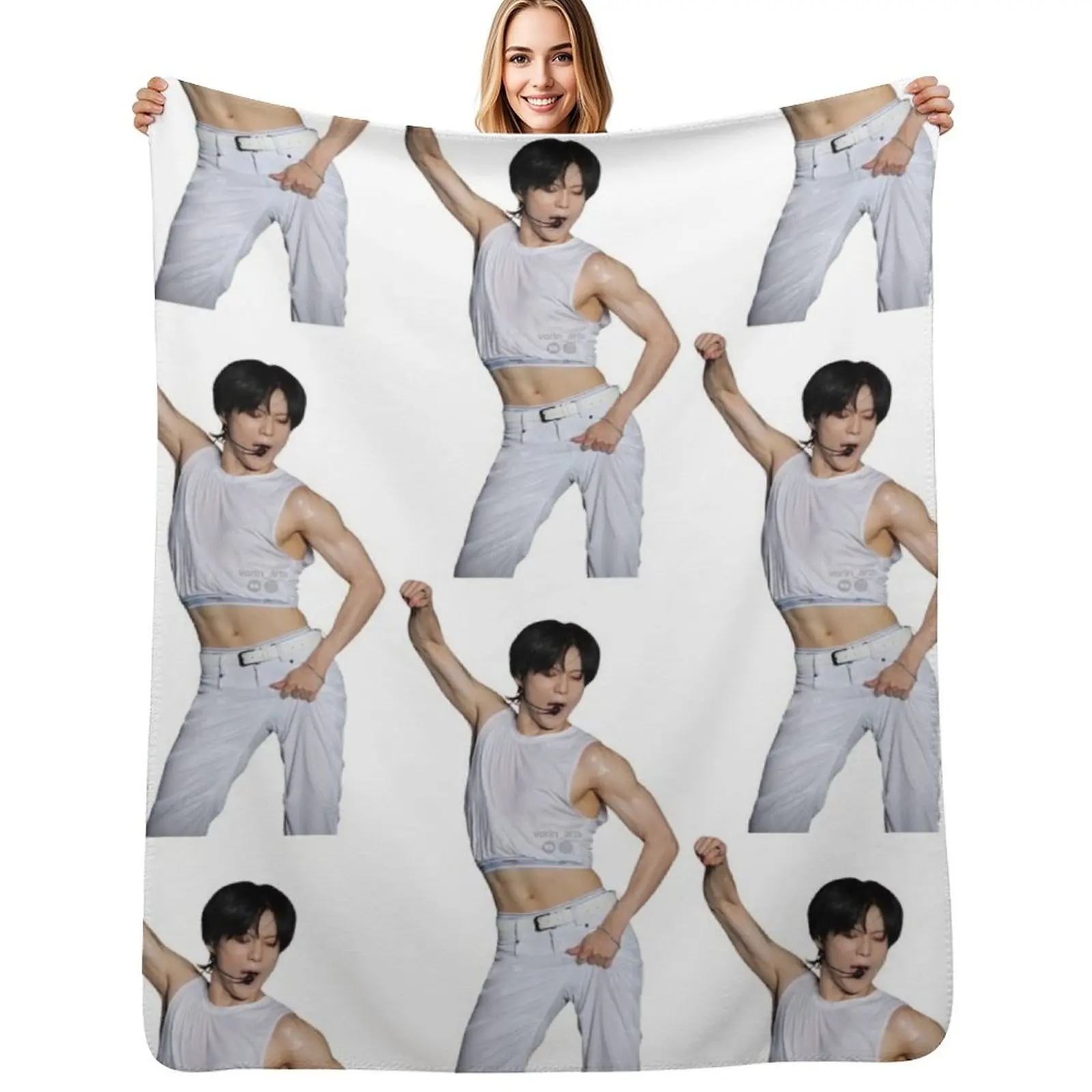 

TAEMIN Shinee Guilty Throw Blanket Durable Warm Blanket for Daily Home Use