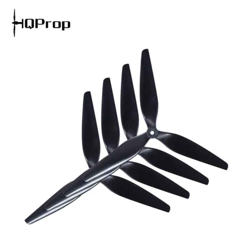 

2Pairs(2CW+2CCW) HQPROP 10X5X3 1050 3-Blade Black-Carbon Nylon Propeller for RC Multirotor X-Class MacroQuad FPV Cinelifter