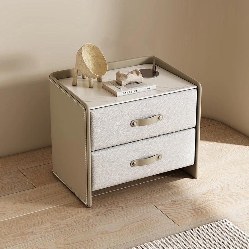 Aesthetic Vintage Nightstand Luxury Nordic Modern Storage Trendy Display Nightstand Comodino Bedroom Furniture