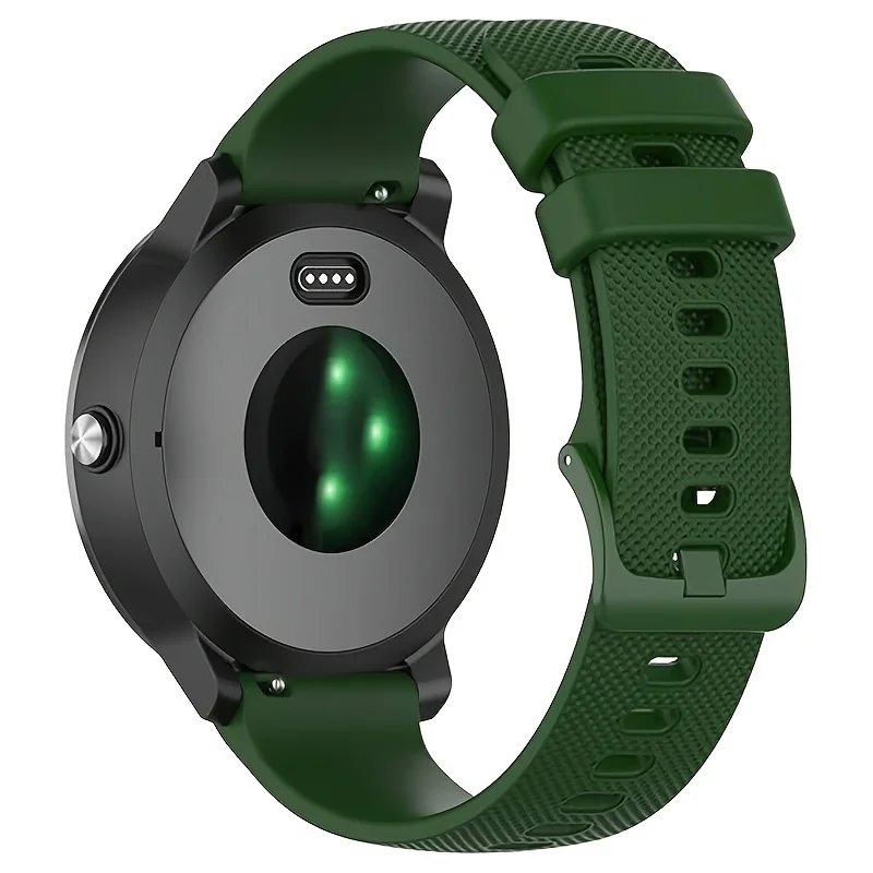 Uhrenarmbänder für Garmin Venu 4/3/2/2s, Silikon, 18 mm, 20 mm, 22 mm, Uhrenarmband für Garmin Vivoactive 6/5/4/3/Forerunner 245 Band – Detail 5