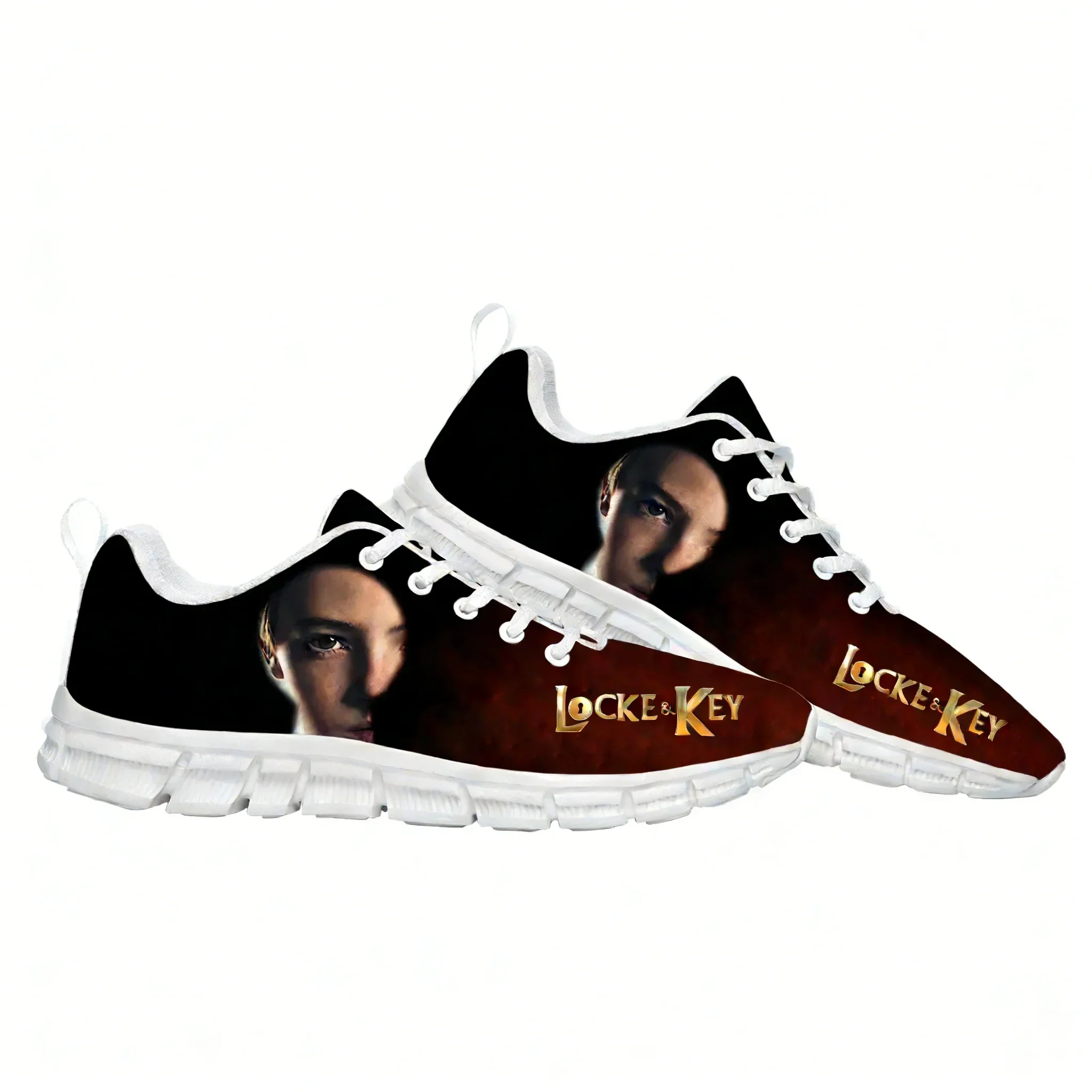 

Кроссовки Locke & Key для мужчин, женщин и подростков, индивидуальные спортивные туфли высокого качества, персонализированные повседневные кроссовки с принтом, обувь на заказ